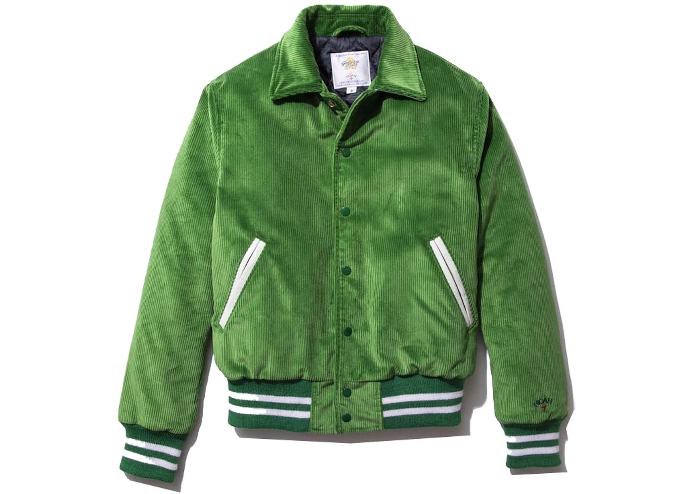 Noah Corduroy Varsity Jacket Emerald