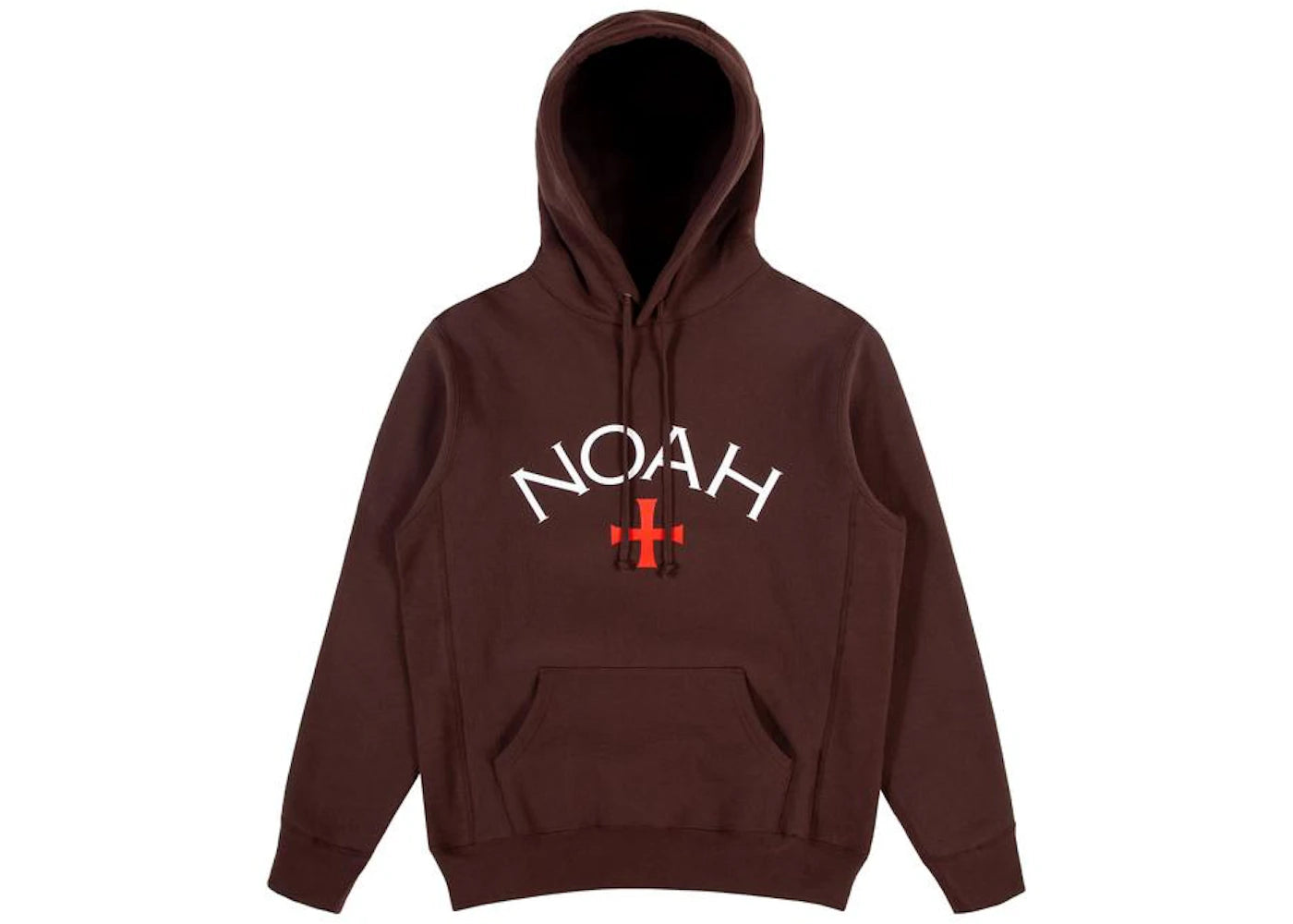 Noah Core Logo Hoodie Dark Chocolate