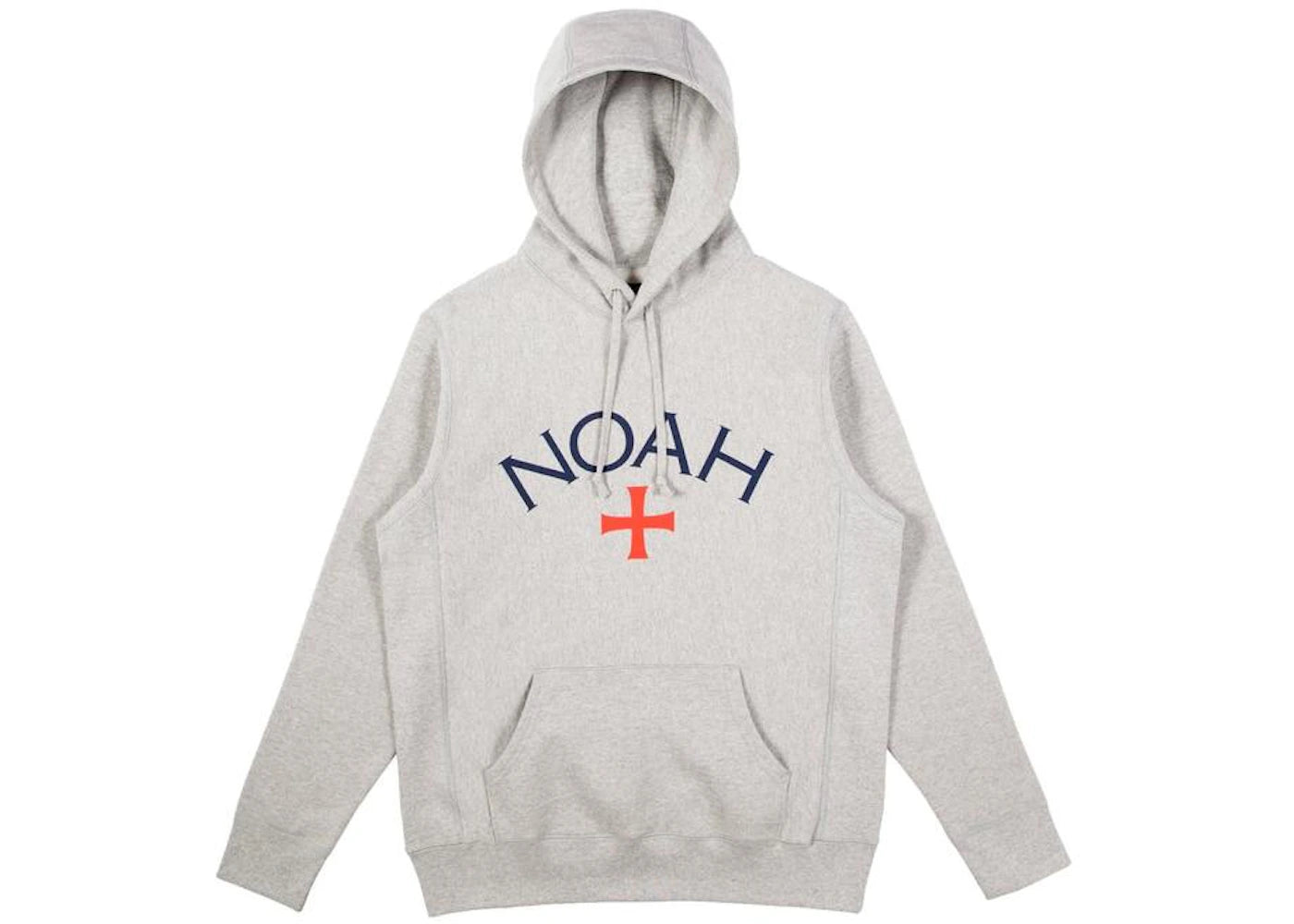 Noah Core Logo Hoodie Heather Grey