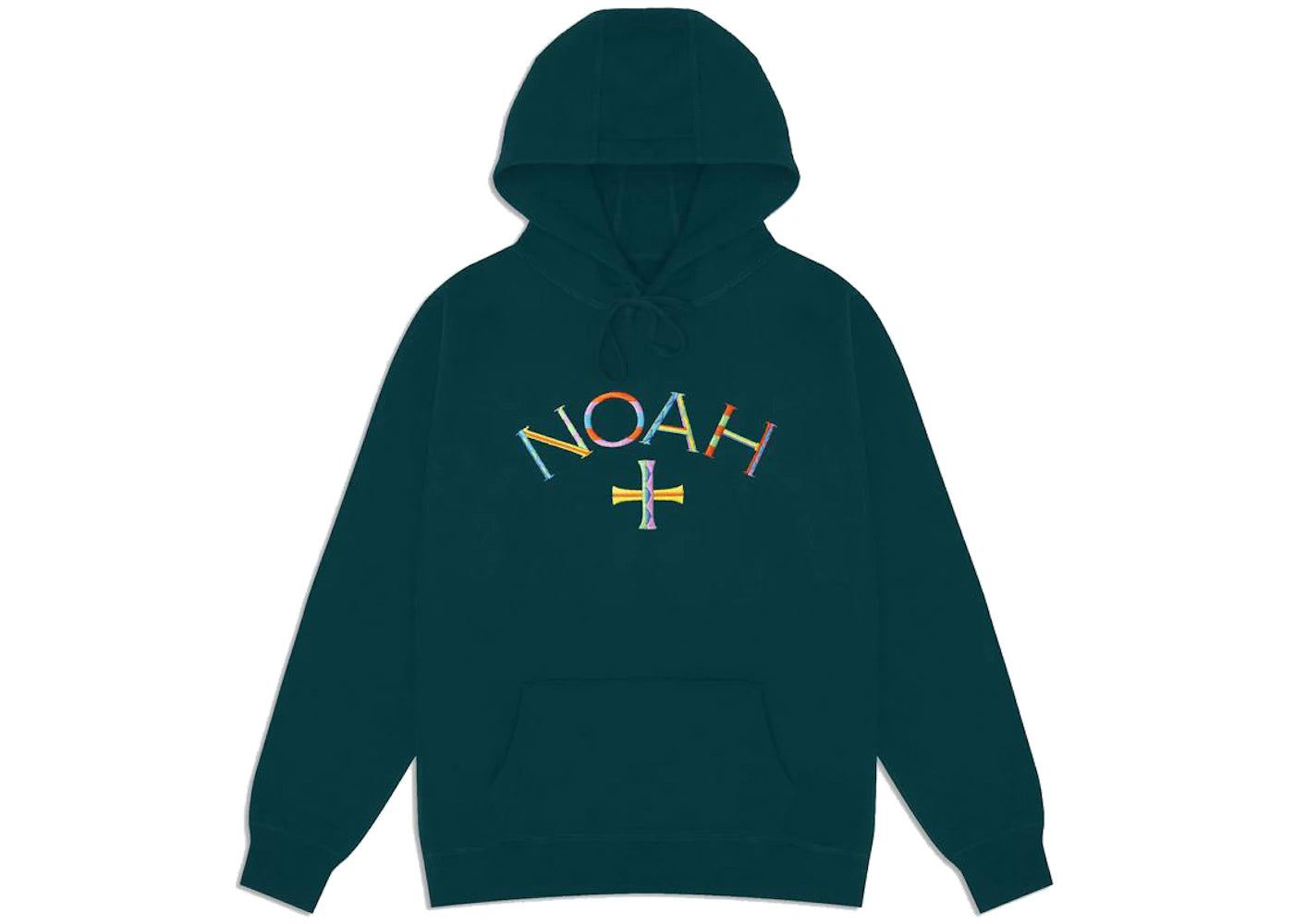 Noah Embroidered Core Logo Summer Hoodie Dark Teal