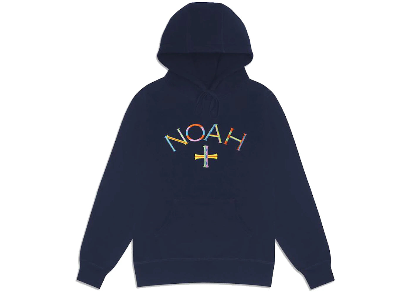 Noah Embroidered Core Logo Summer Hoodie Navy