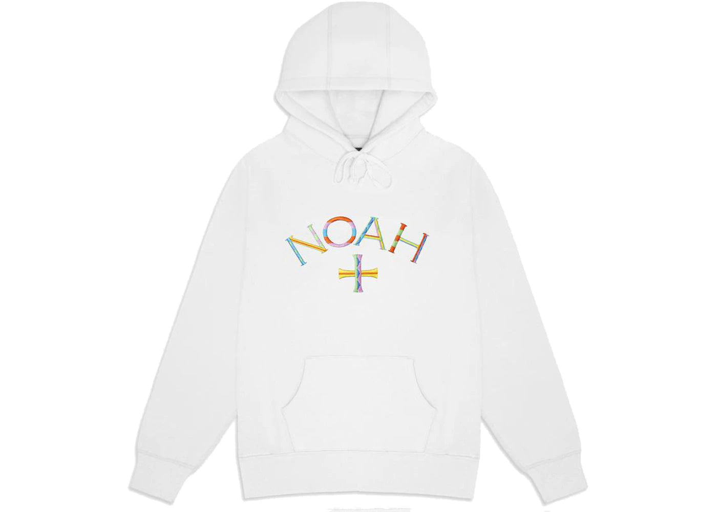 Noah Embroidered Core Logo Summer Hoodie White