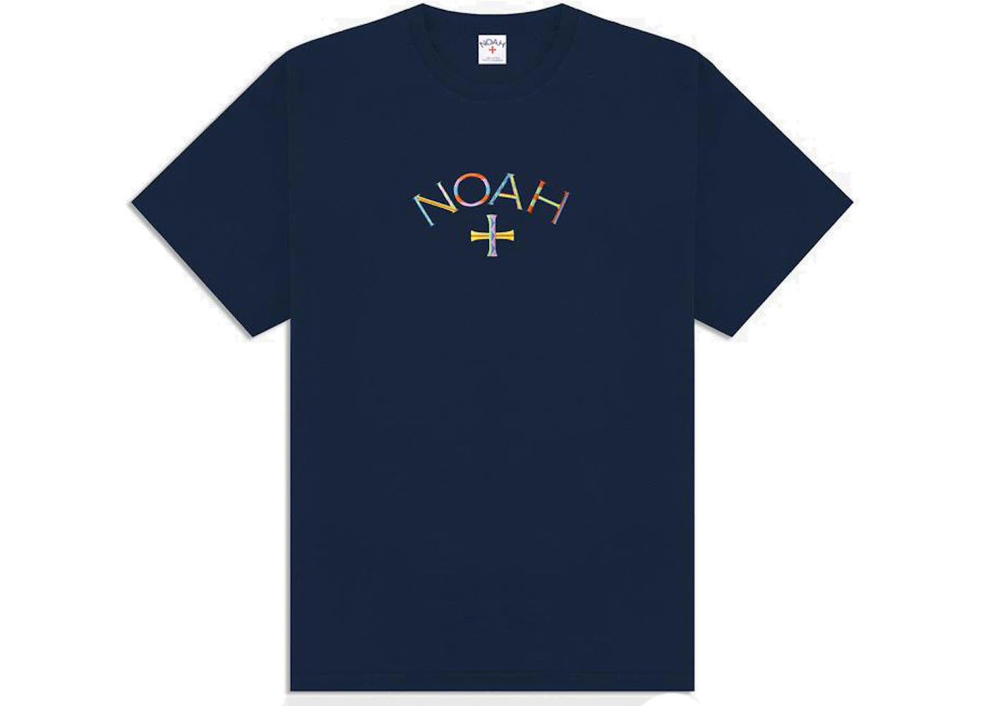 Noah Embroidered Core Logo Tee Navy/Multi