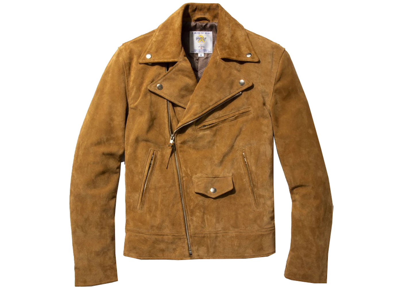 Noah Motorcycle Jacket Tan Suede