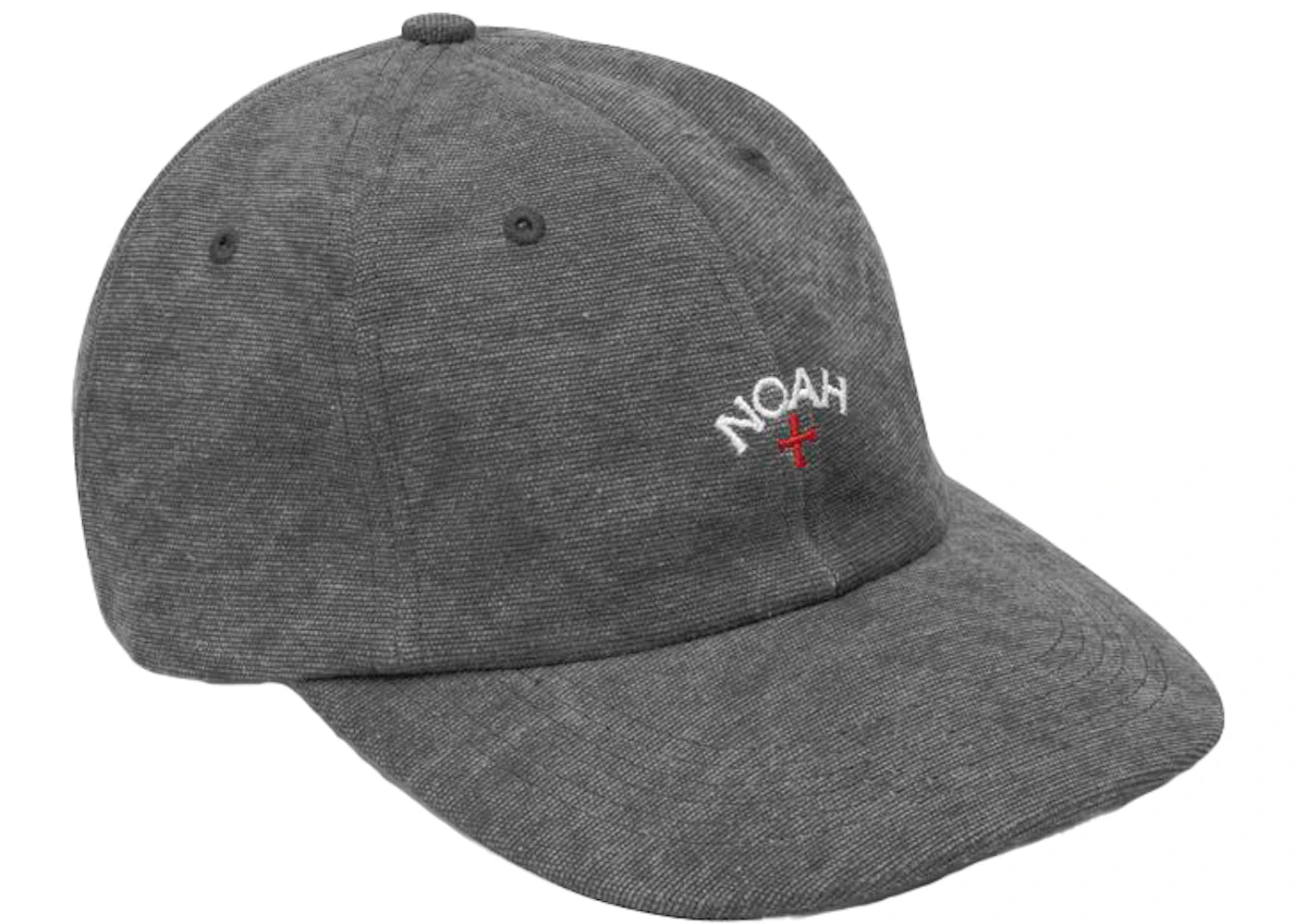 Noah Recycled Canvas Core Logo 6-Panel Black