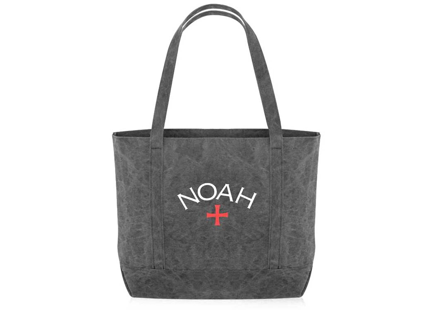 Noah Recycled Canvas Core Logo Tote Bag Black