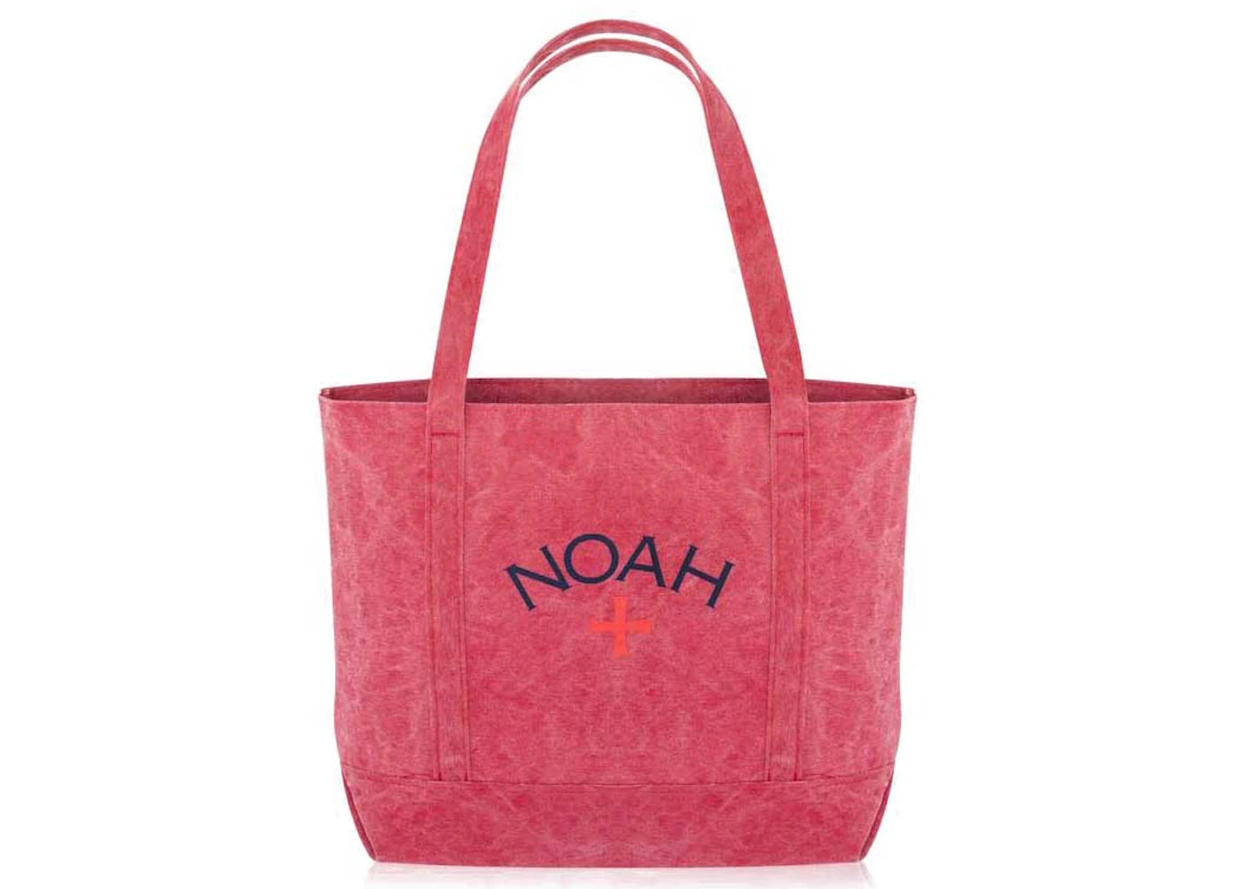 Noah Recycled Canvas Core Logo Tote Bag Dark Red