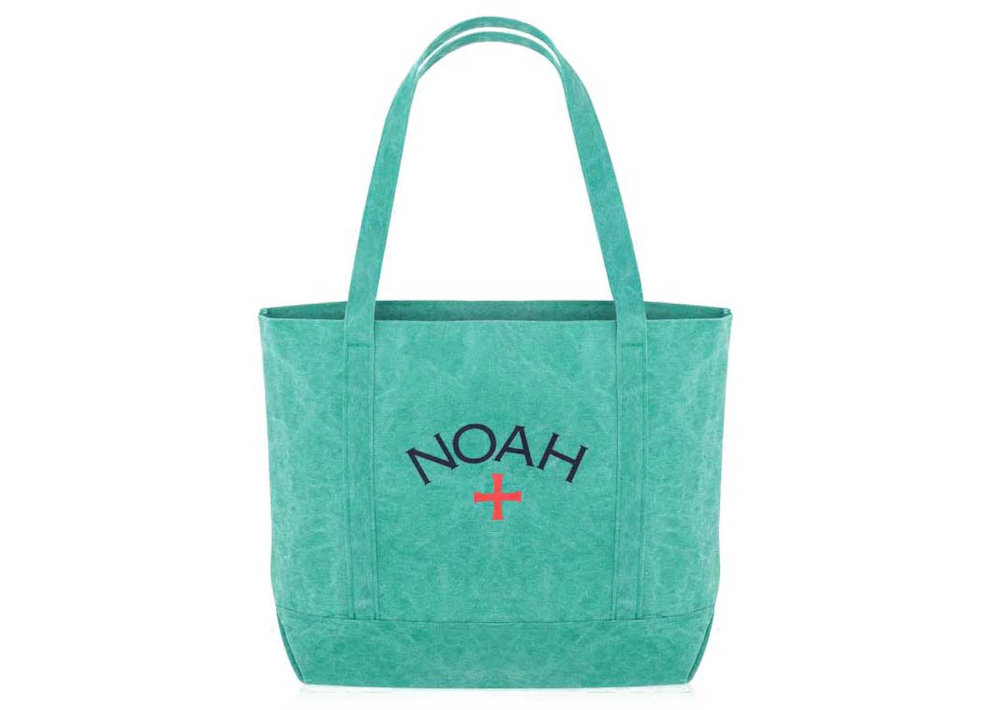 Noah Recycled Canvas Core Logo Tote Bag Emerald