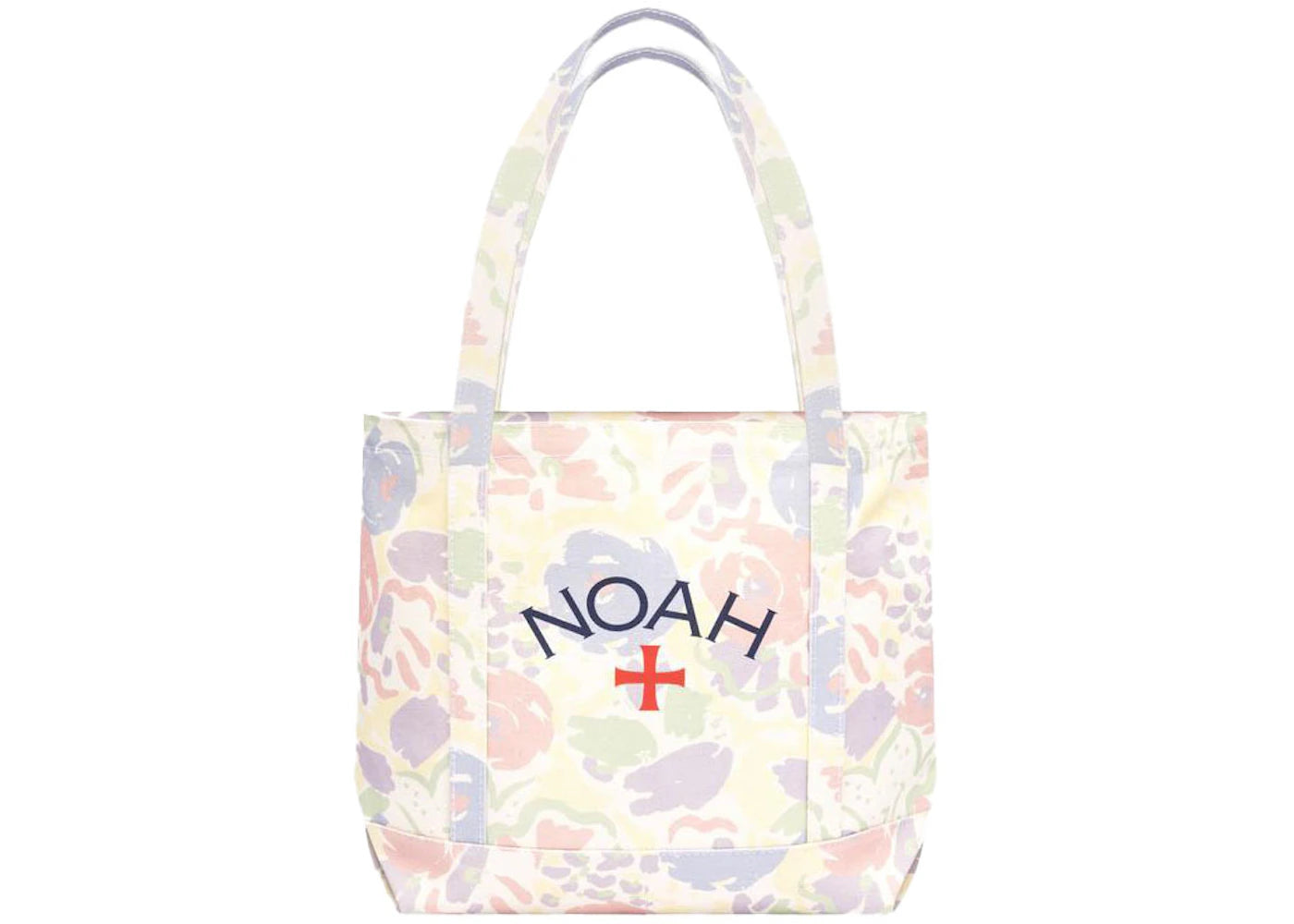 Noah Recycled Canvas Core Logo Tote Bag Pastel Floral