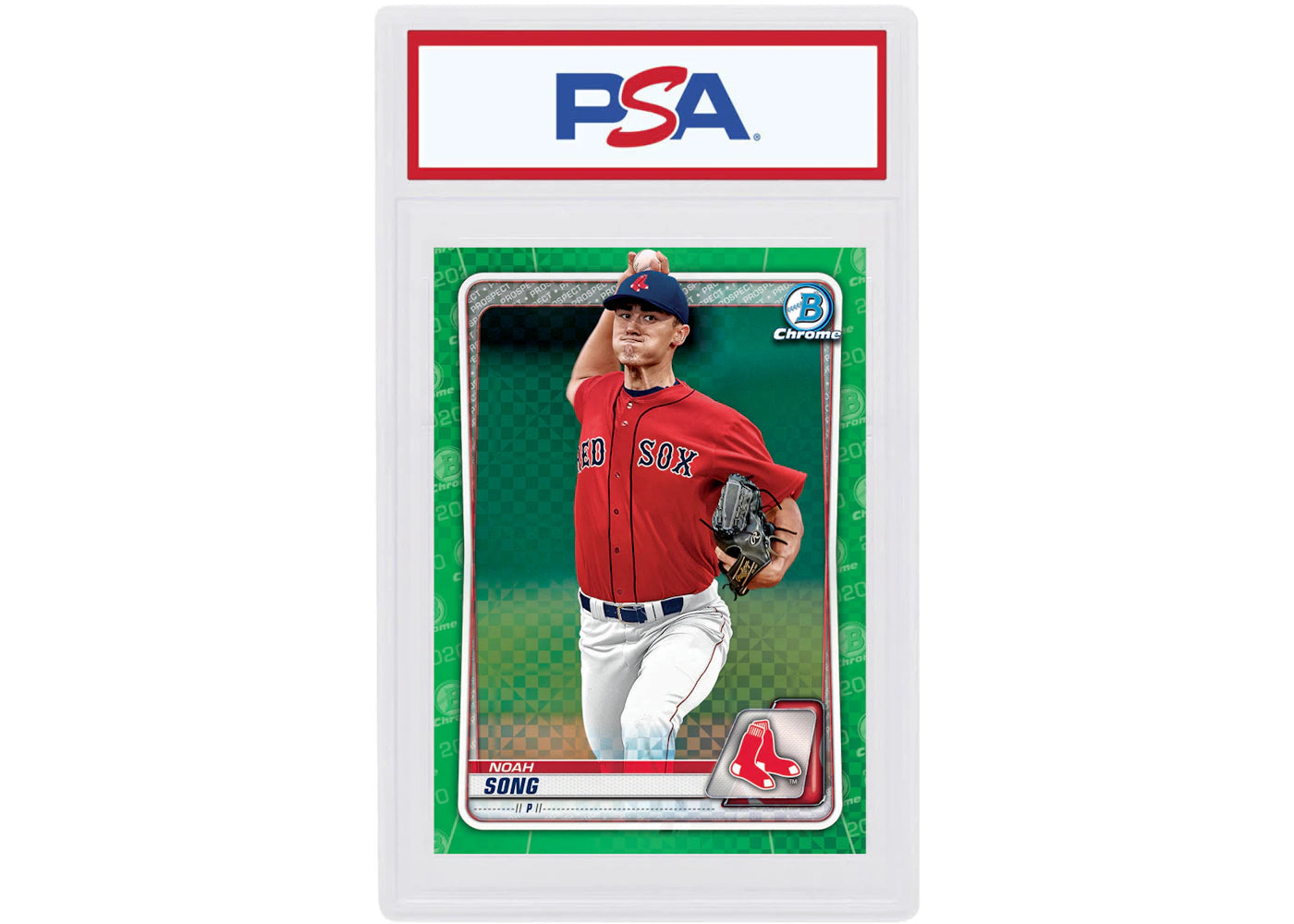 Noah Song 2020 Bowman Chrome X Green X-Fractor /31 #BCP-161