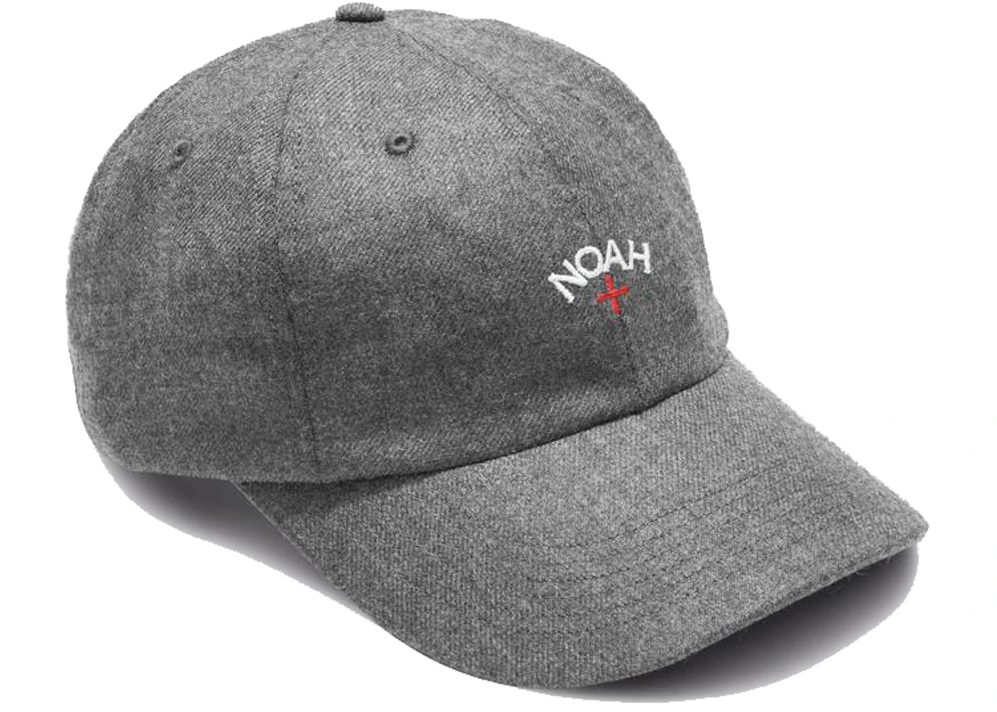 Noah Wool Core Logo 6-Panel Dark Heather