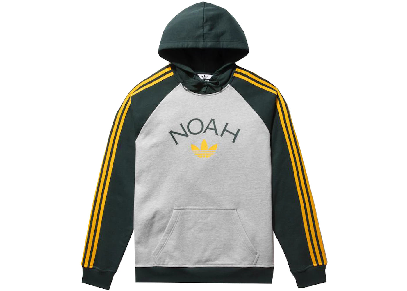 Noah x Adidas Core Logo Raglan Hoodie Heather Grey