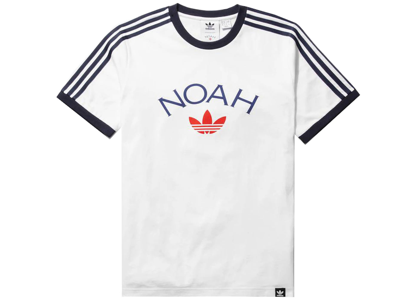 Noah x Adidas Core Logo Ringer Tee White