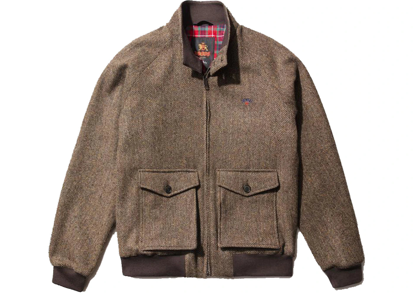 Noah x Baracuta Tweed Herringbone G9 Jacket Brown