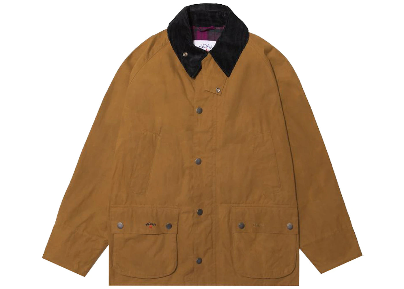 Noah x Barbour Dry Waxed Bedale Jacket Nicotine