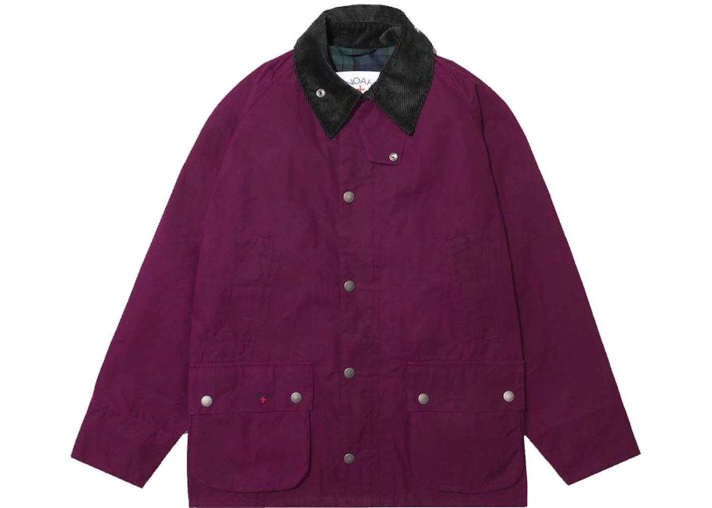 Noah x Barbour Dry Waxed Bedale Jacket Wine