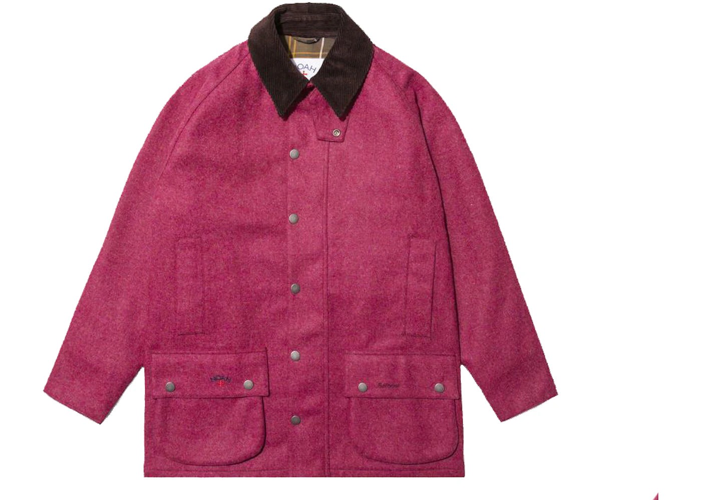 Noah x Barbour Wool Beaufort Jacket Pink