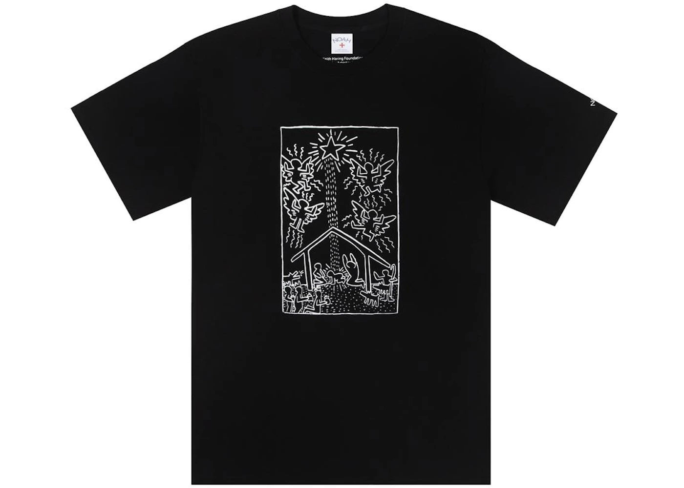 Noah x Keith Haring Christmas Tee Black