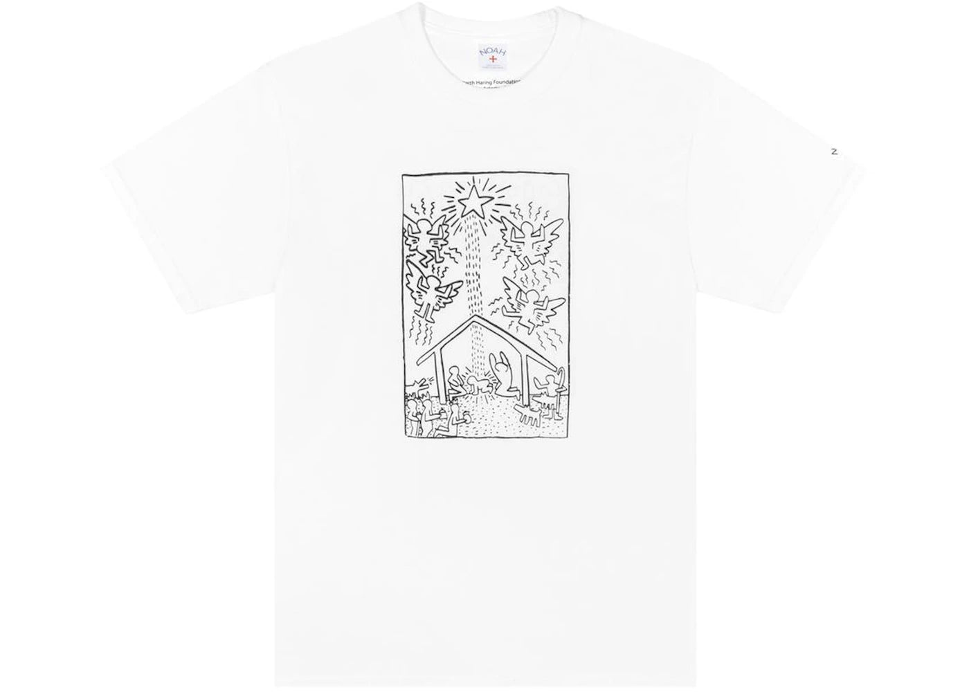 Noah x Keith Haring Christmas Tee White