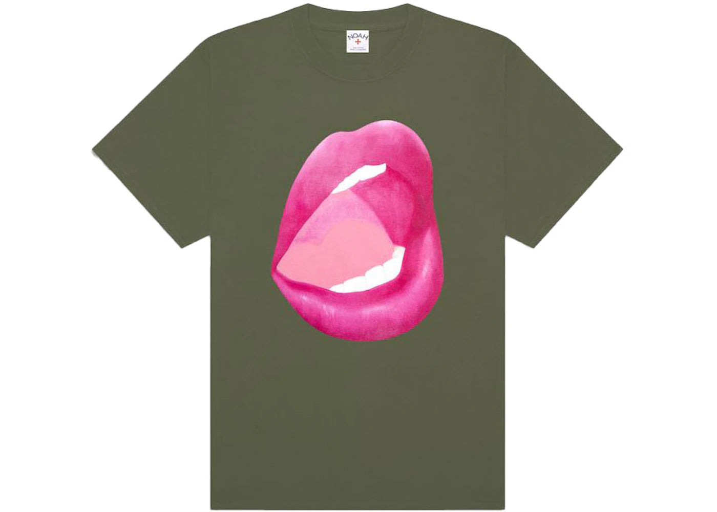 Noah x Wesselmann Lips Tee Olive