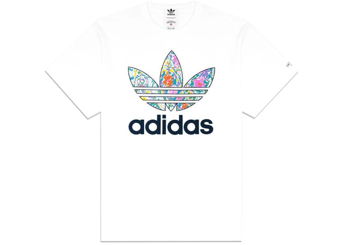 Noah x adidas Floral Paisley Logo Tee White