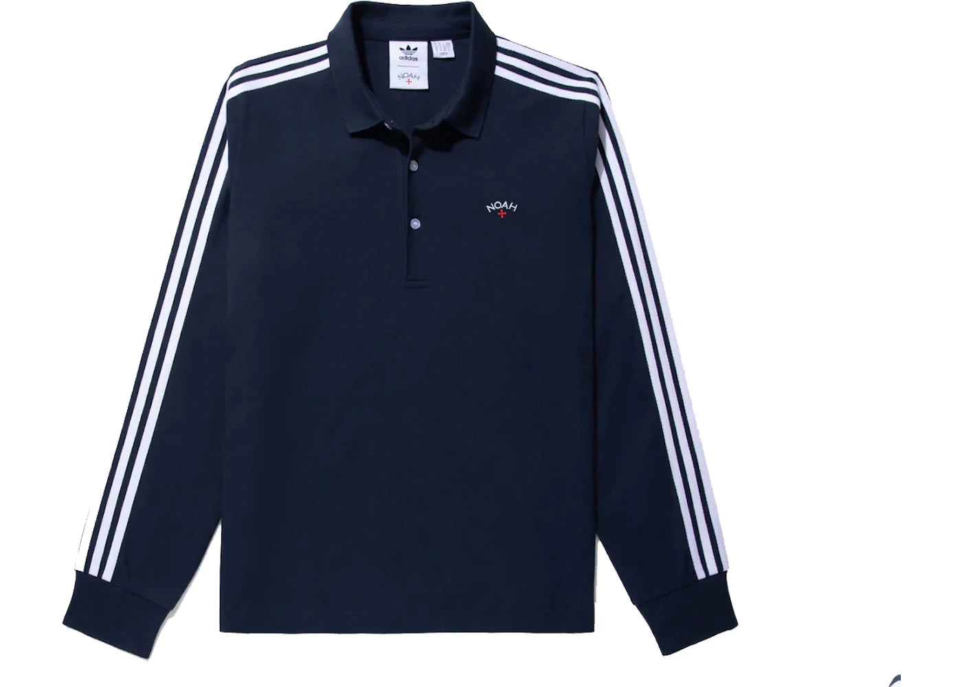 Noah x adidas LS Polo Shirt Navy