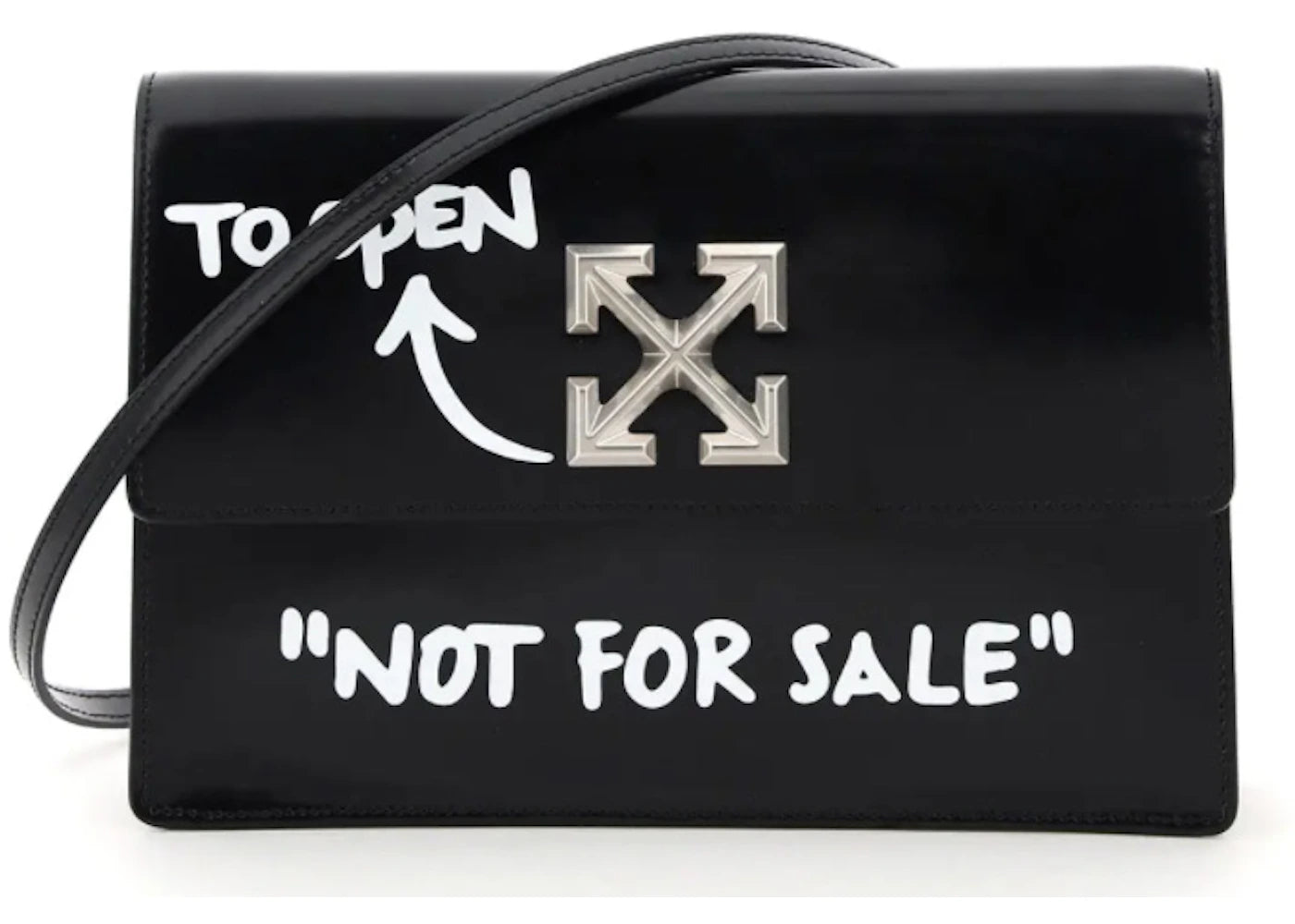 OFF-WHITE 1.0 Jitney Bag "NOT FOR SALE" Black/White