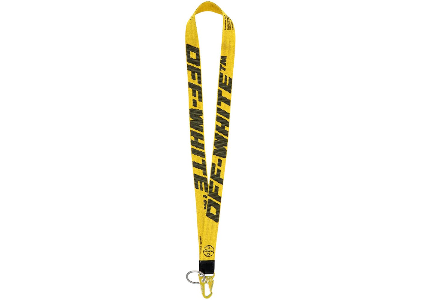 OFF-WHITE 2.0 Industrial Neck Keychain Yellow/Black/Yellow