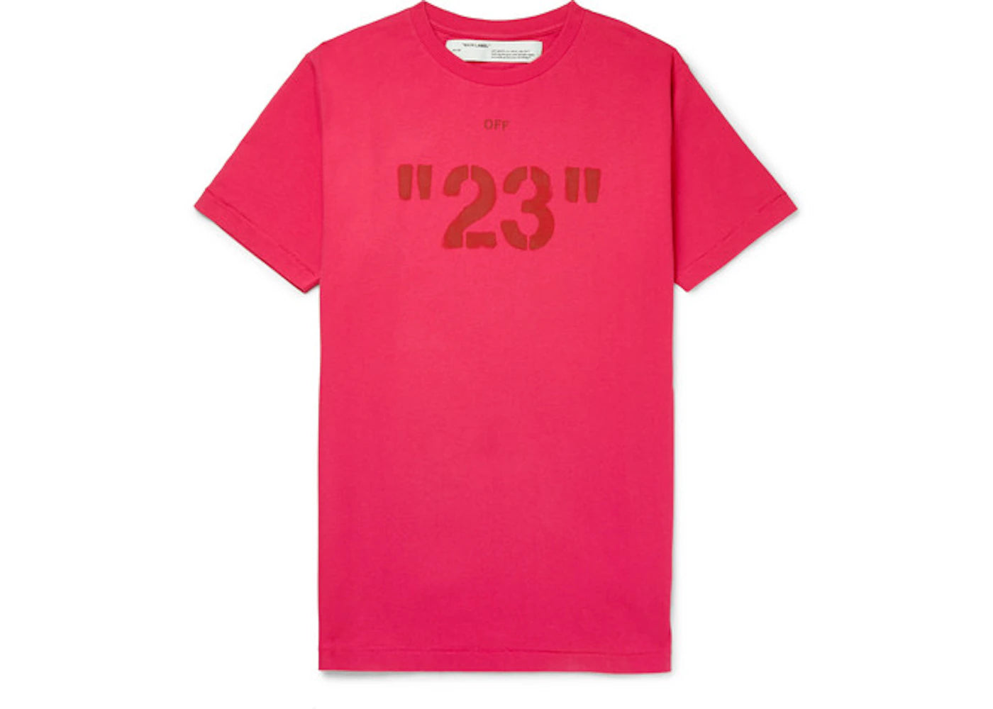 OFF-WHITE 23' Logo Print T-shirt Tonal Red