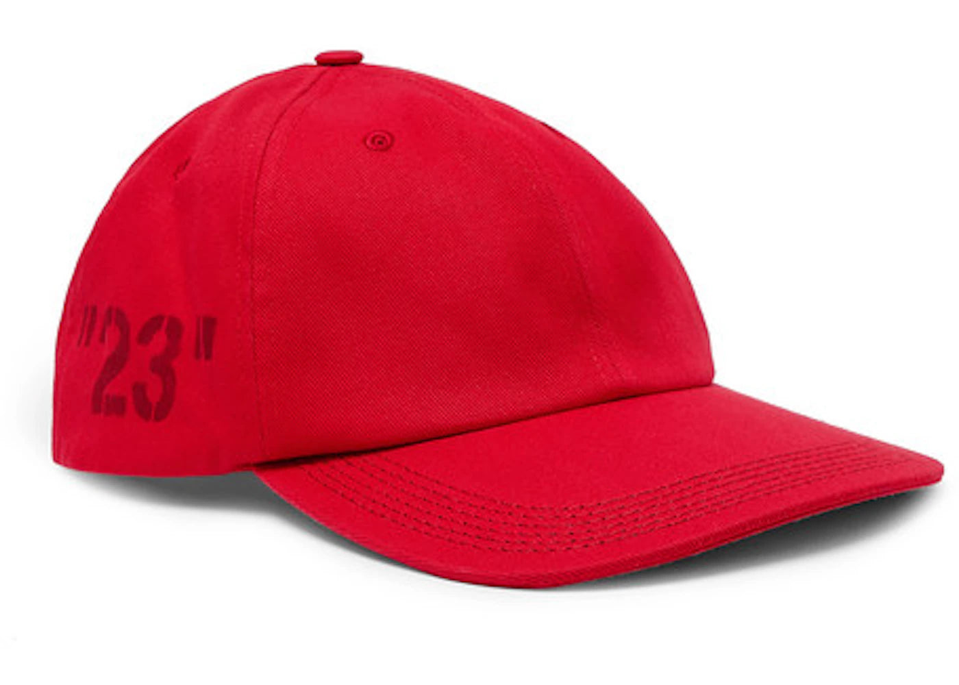 OFF-WHITE 23' Printed Baseball Hat Tonal Red