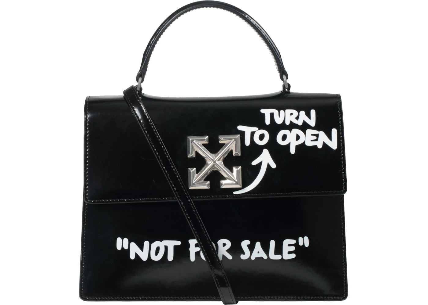 OFF-WHITE 1.0 Jitney Bag "NOT FOR SALE" Black/White