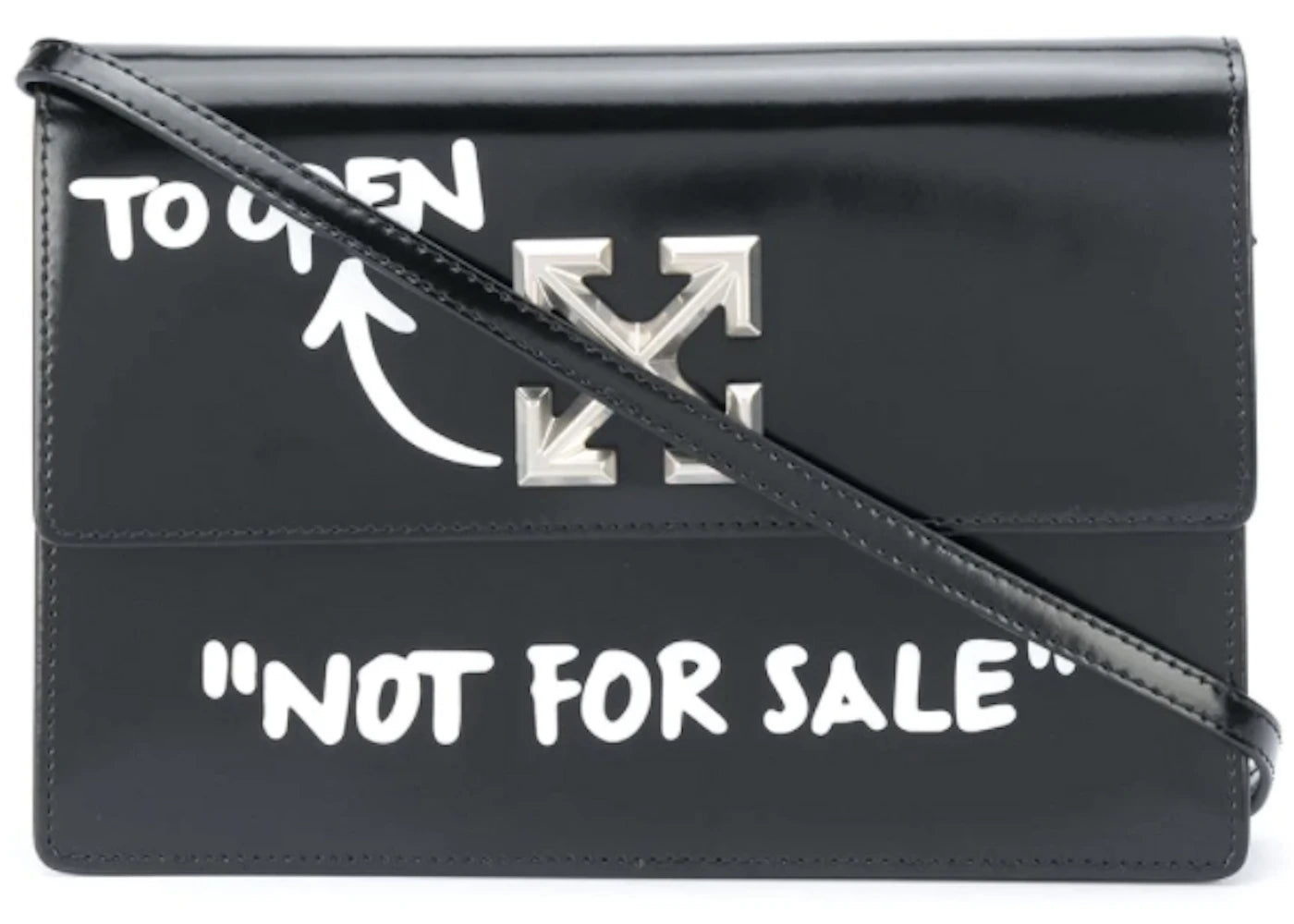 OFF-WHITE 2.8 Jitney Bag "NOT FOR SALE" White/Black