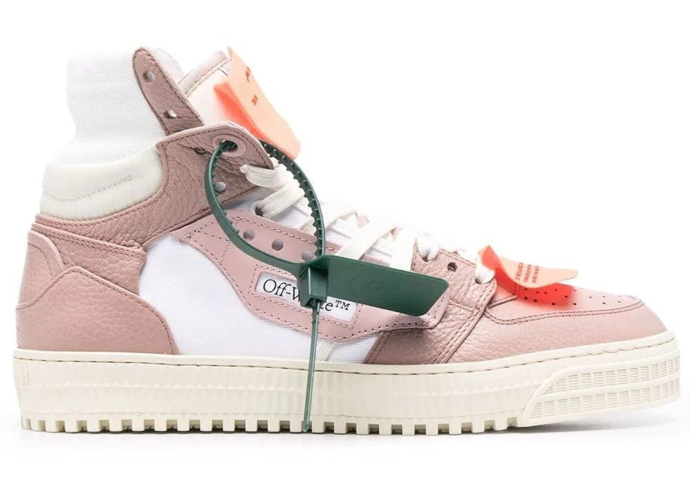 OFF-WHITE 3.0 Off Court High-Top Sneakers Pink Beige (Women's)