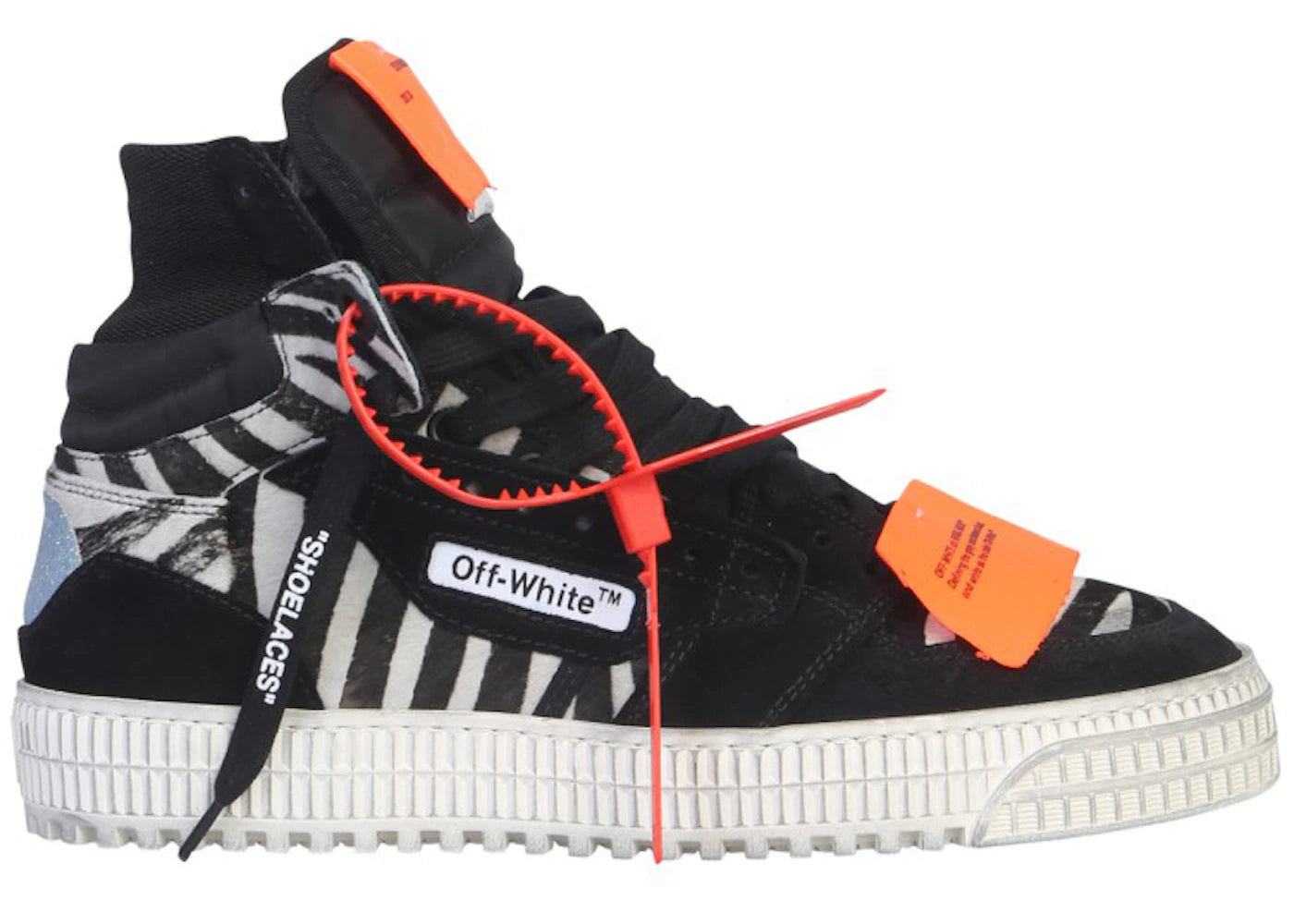 OFF-WHITE 3.0 Off Court High-Top Sneakers Pony Zebra (Women's)