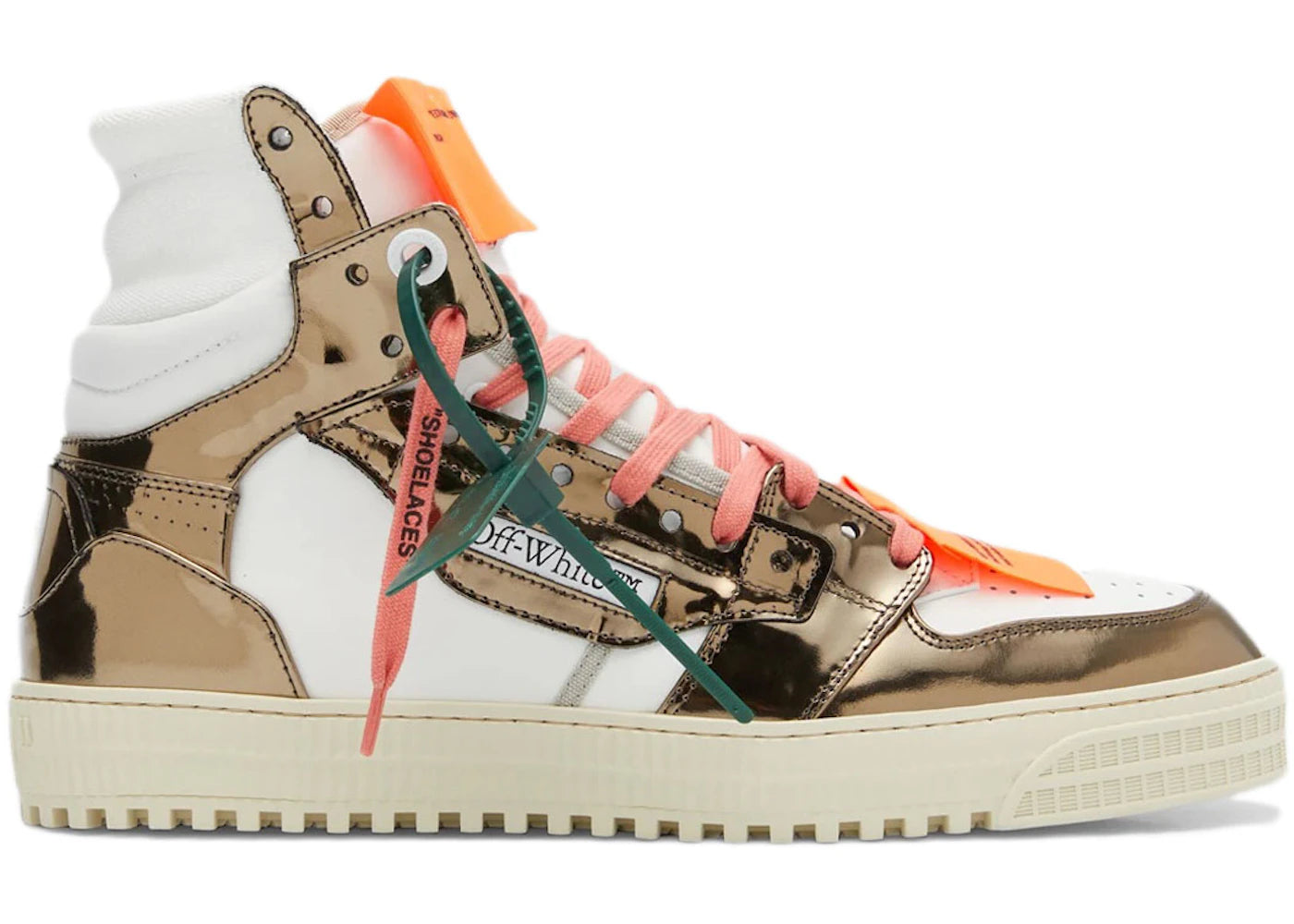 OFF-WHITE 3.0 Off Court High-Top Sneakers White Gunmetal