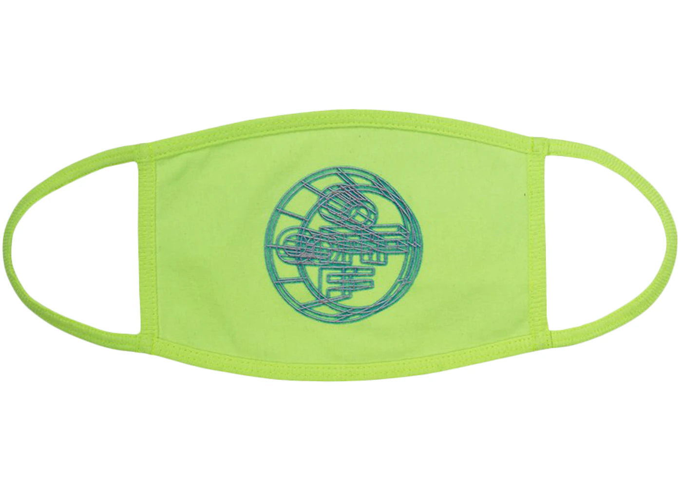 OFF-WHITE 3D Crossed Face Mask Fluo Yellow/Multicolor