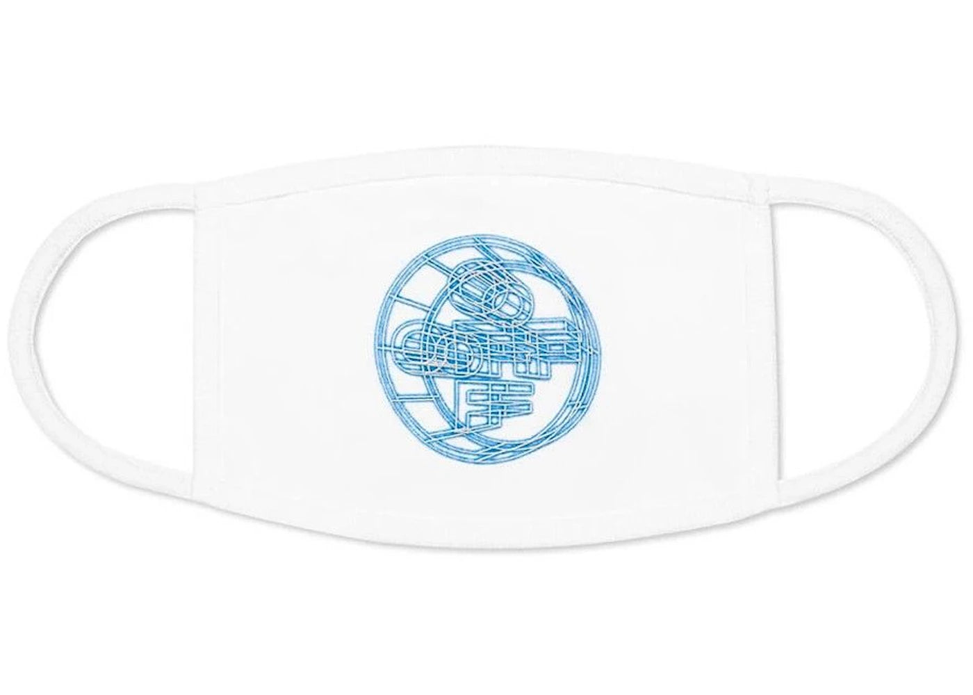 OFF-WHITE 3D Crossed Off Face Mask White