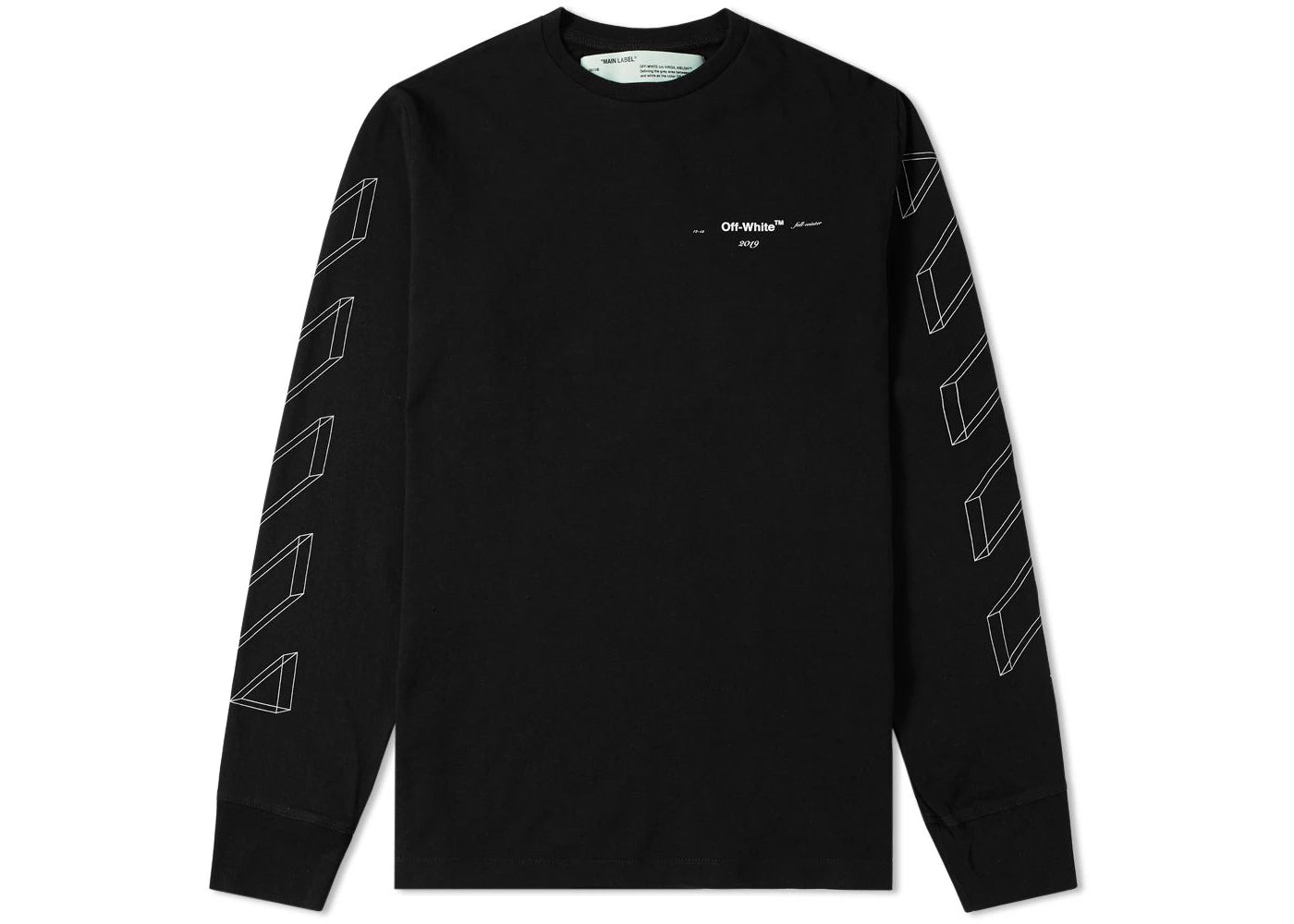 OFF-WHITE 3D Marker Diag Sweatshirt Black/White