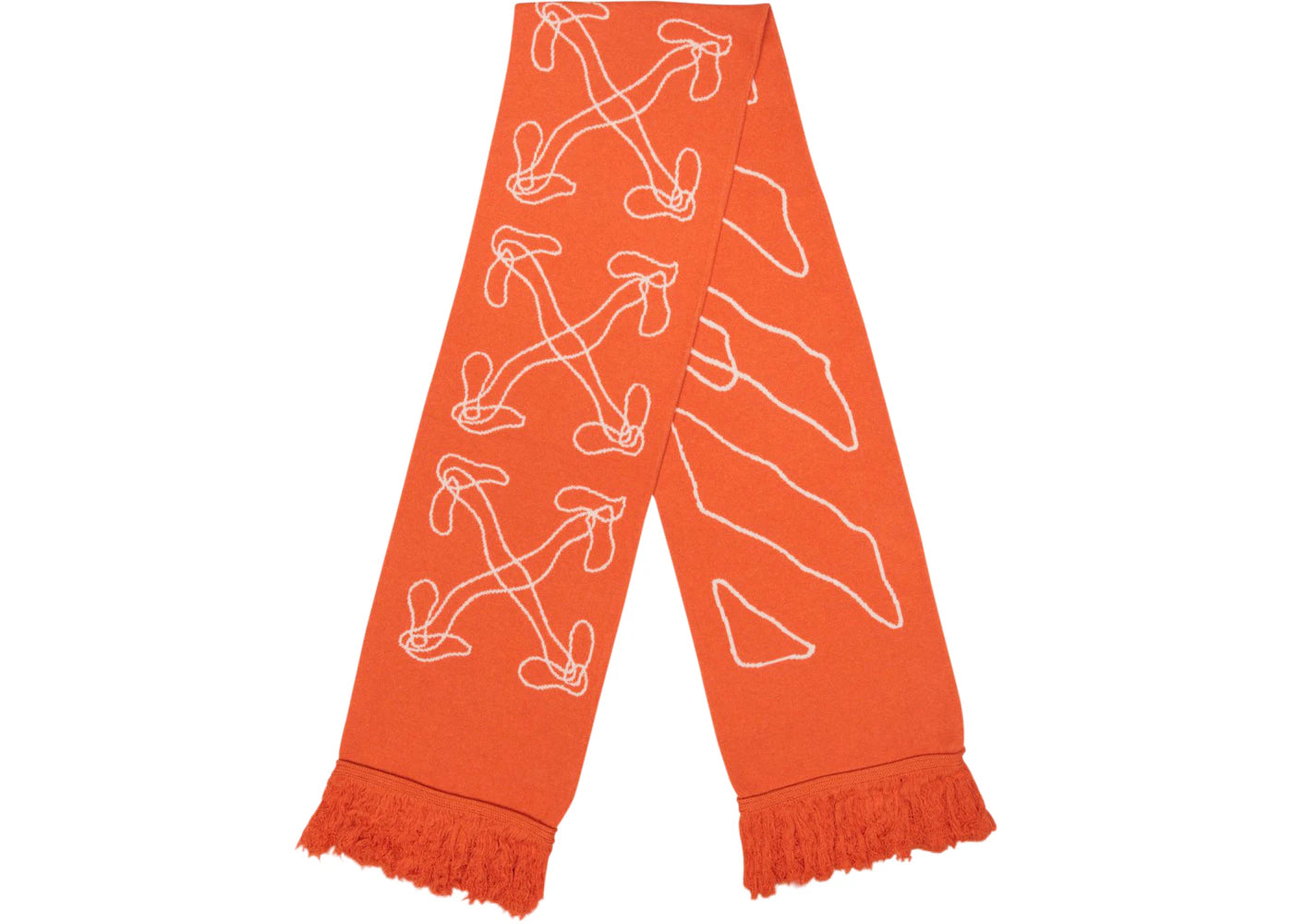 OFF-WHITE Abstract Arrow Scarf Orange/White