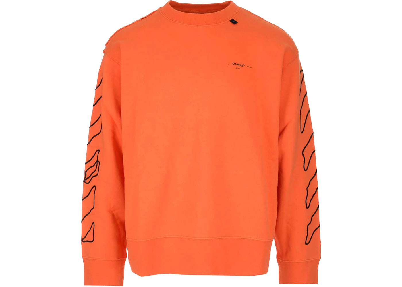 OFF-WHITE Abstract Arrows Embroidered Sweatshirt Orange/Black