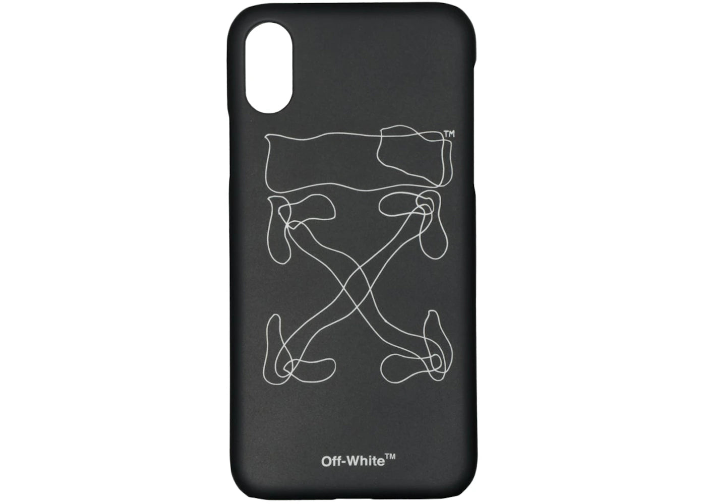 OFF-WHITE Abstract Arrows iPhone X Case Black/White