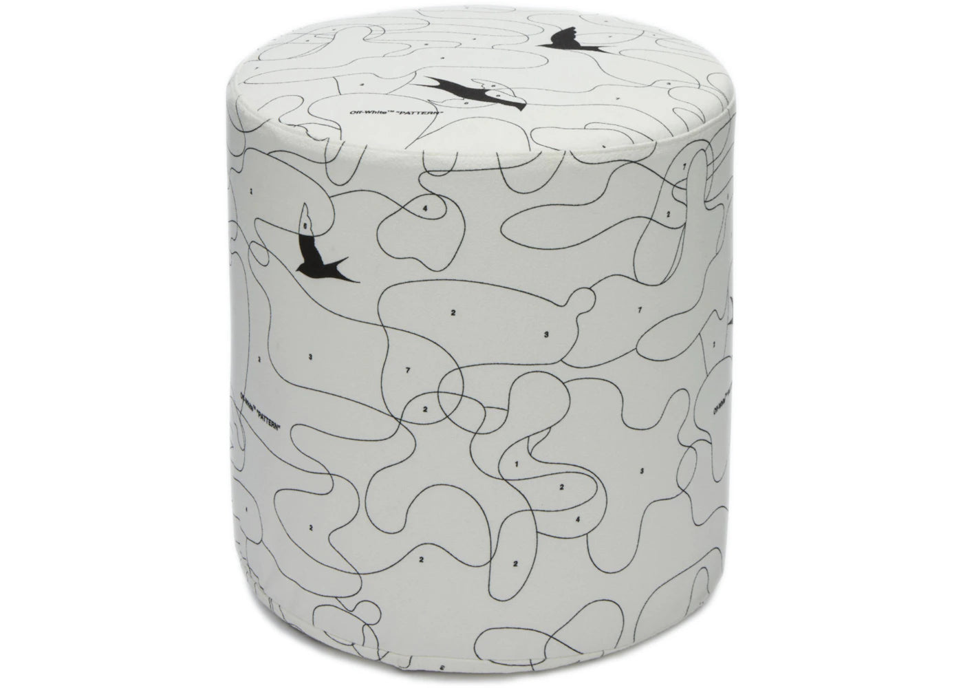 OFF-WHITE Abstract Birds Pattern Stool