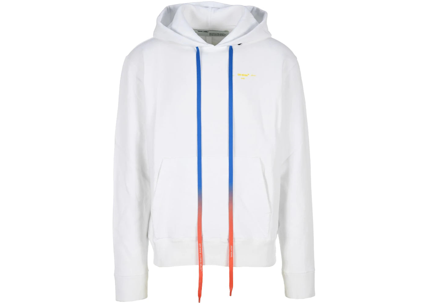 OFF-WHITE Acrylic Arrows Hoodie White/Yellow