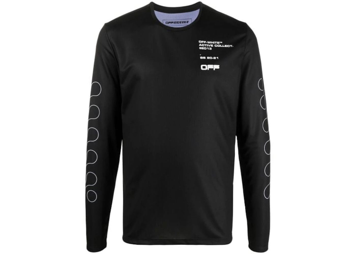 OFF-WHITE Active Diag L/S T-shirt Black/White