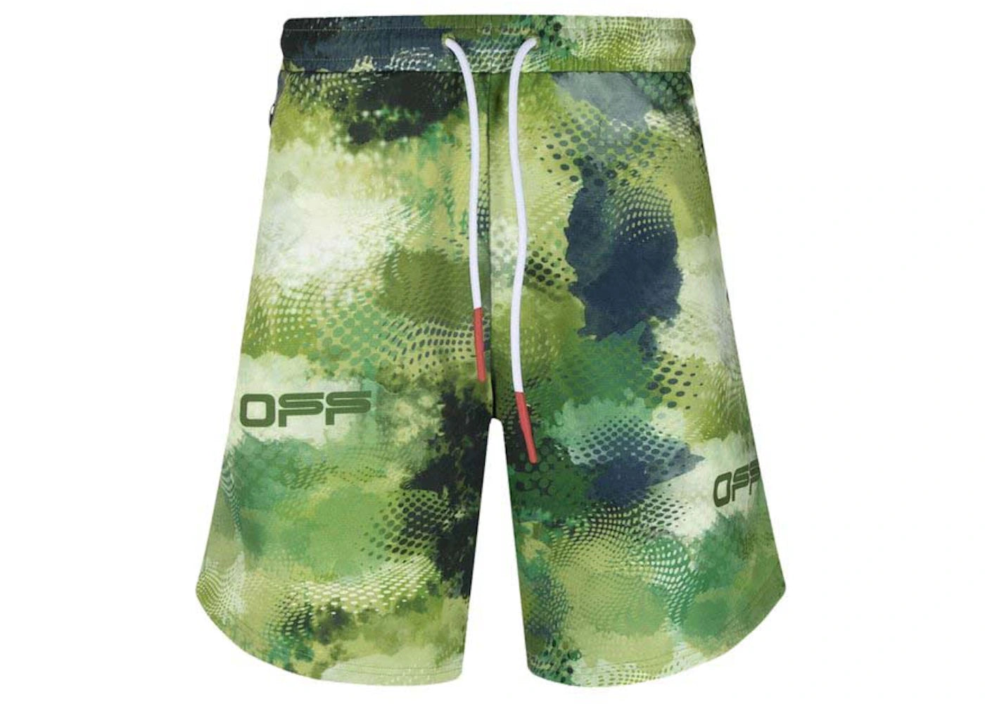 OFF-WHITE Active Knit Shorts Green