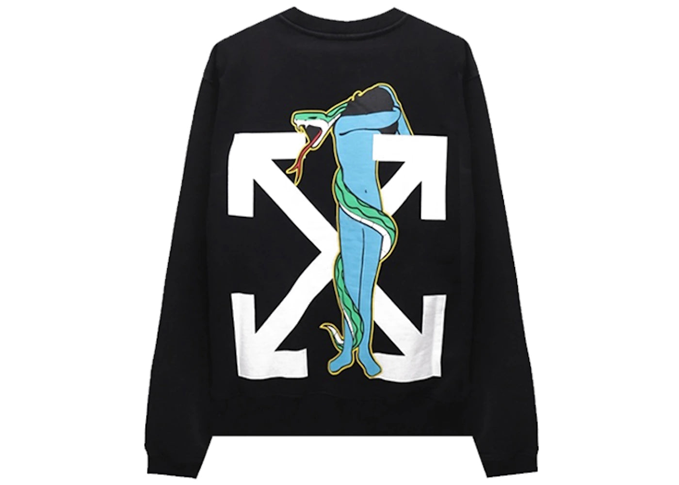 OFF-WHITE Adam Eve Slim Fit Sweatshirt Black