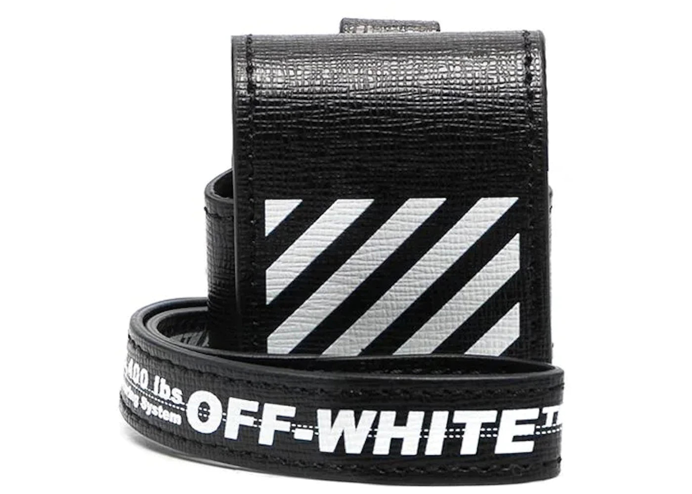 OFF-WHITE Diag Stripe Airpod Case Black/White