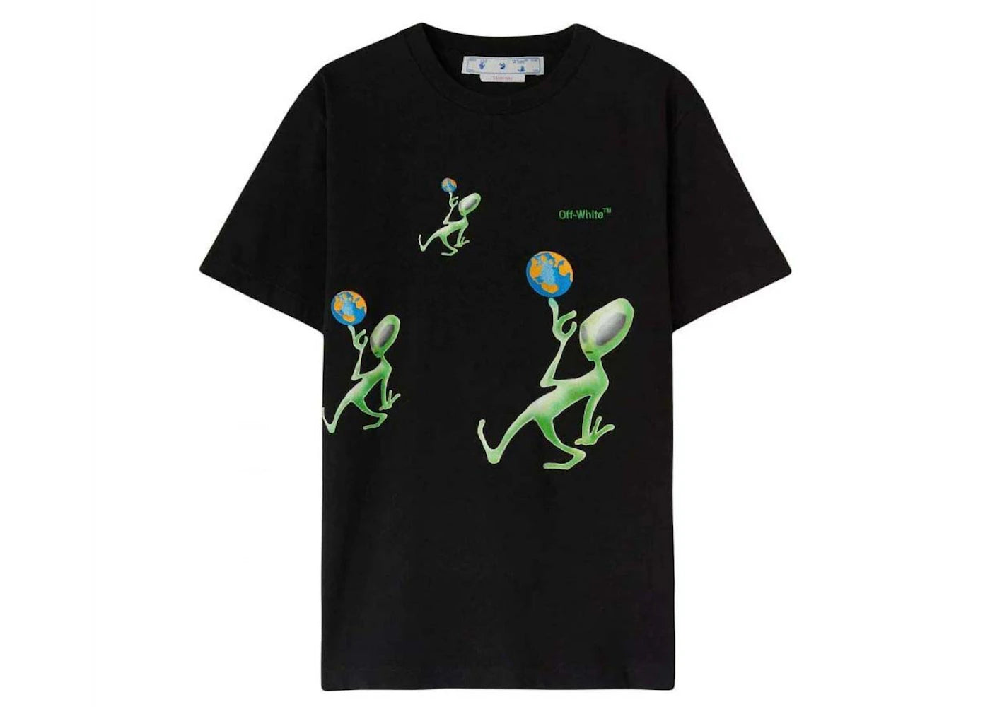 OFF-WHITE Alien Arrow Over Tee Black/Green