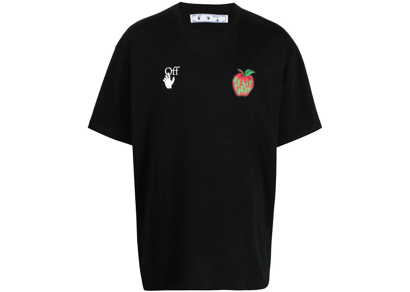 OFF-WHITE Oversized Apple Arrow Print T-shirt Black