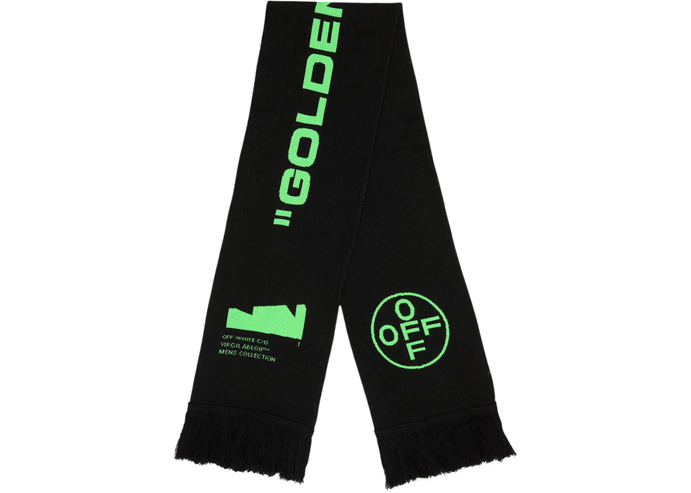 OFF-WHITE Arch Shapes Scarf Black/Green